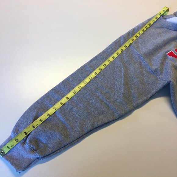 Yahoo Spellout Chenille Letters Sweatshirt Adult Large Gray - Picture 7 of 9